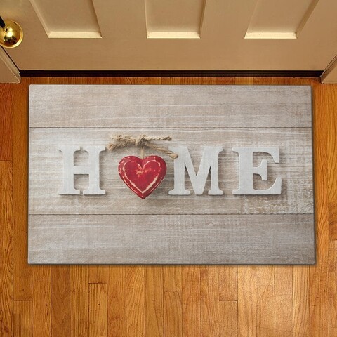 Covoras de intrare Home, Casberg, 38×58 cm, poliester, gri Casberg