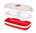 Recipient pentru prepararea omletei in cuptorul cu microunde, Snips, 0.75 L, polipropilena, rosu