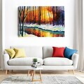 Tablou decorativ, BAS-YAP-1021, Dimensiune: 60 x 90 cm, Multicolor