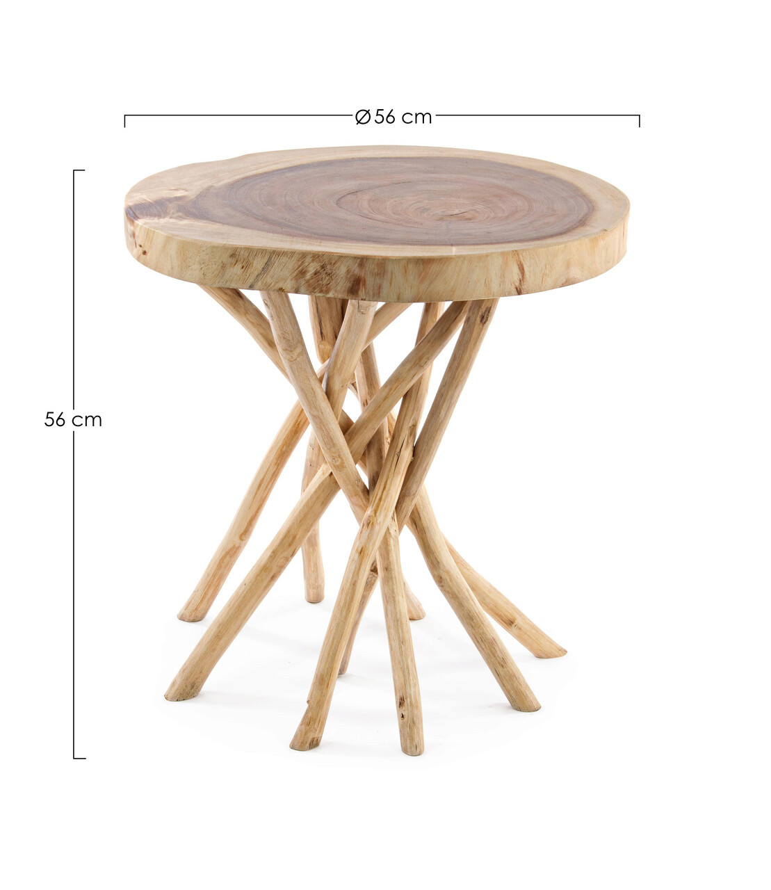 Masuta de cafea Solidad, Bizzotto, 56 x 56 x 56 cm, lemn de mungur/lemn de tec - 2 | YEO