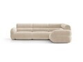 Coltar dreapta 5 locuri, Neo, Micadoni Home, 295x210x83 cm, tesatura Chenille, bej deschis