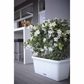 Jardiniera Rattan 50 cm, plastic, crem