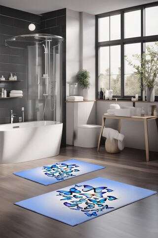Set covorase de baie, Cartwright, CT-5113, Poliester, Multicolor