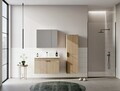 Dulap de baie cu chiuvetă, Hanah Home, Desna 90, Stejar Sonomo