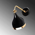 Aplica de perete, Opviq, 892OPV1360, Metal, Negru