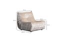 Fotoliu, Atelier del Sofa, 560ARE5225, Frame: No Frame Fountain Support With Chipboard, Crem