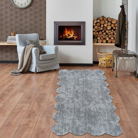 Covor, laser pattern, 150x230 cm, poliester, gri deschis