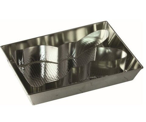 Set tava si forma iepuras, snb, 36x24.5 cm, inox