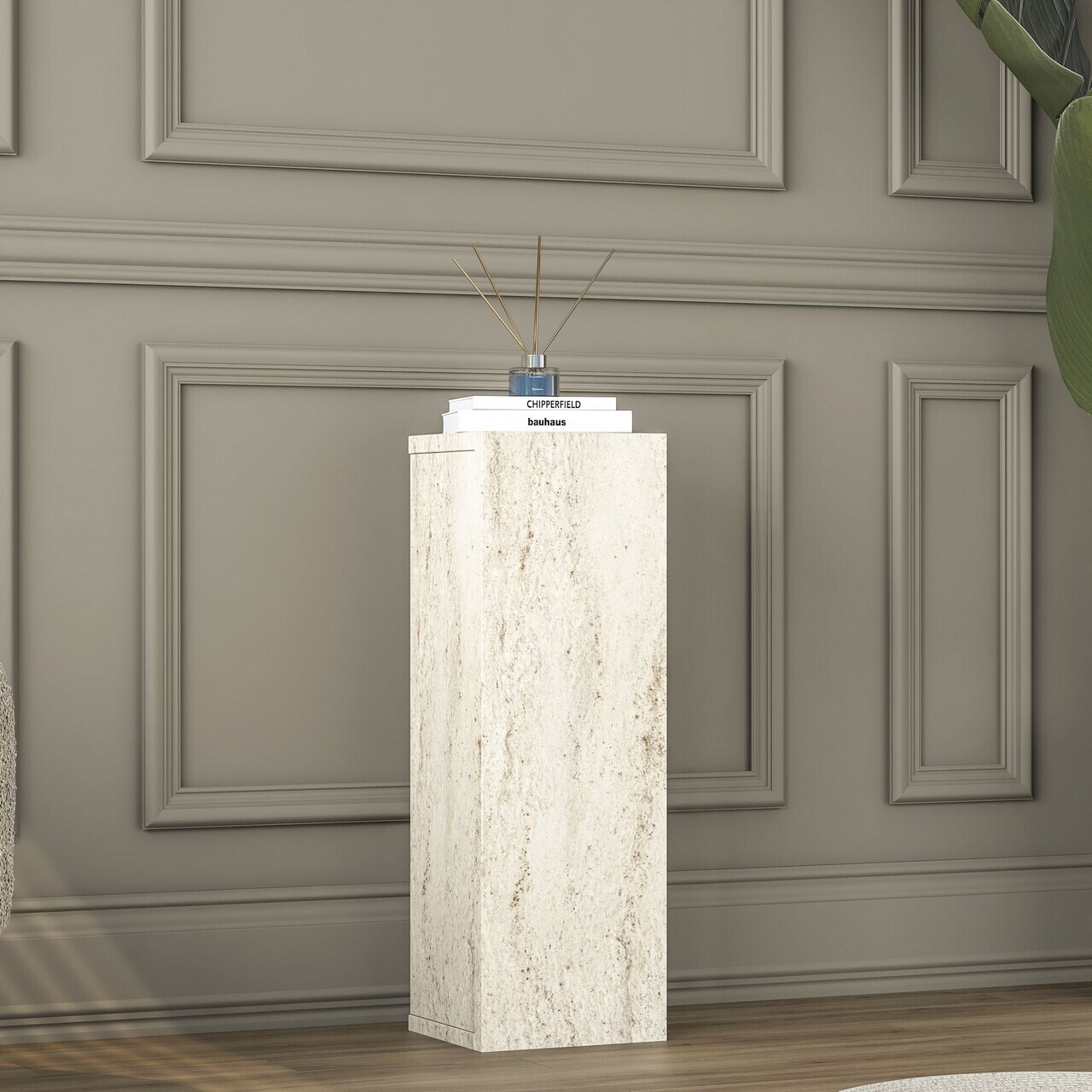 Masuta, Hanah Home, AD108, 20x60x18.2 cm, PAL melaminat, Travertin - view 4