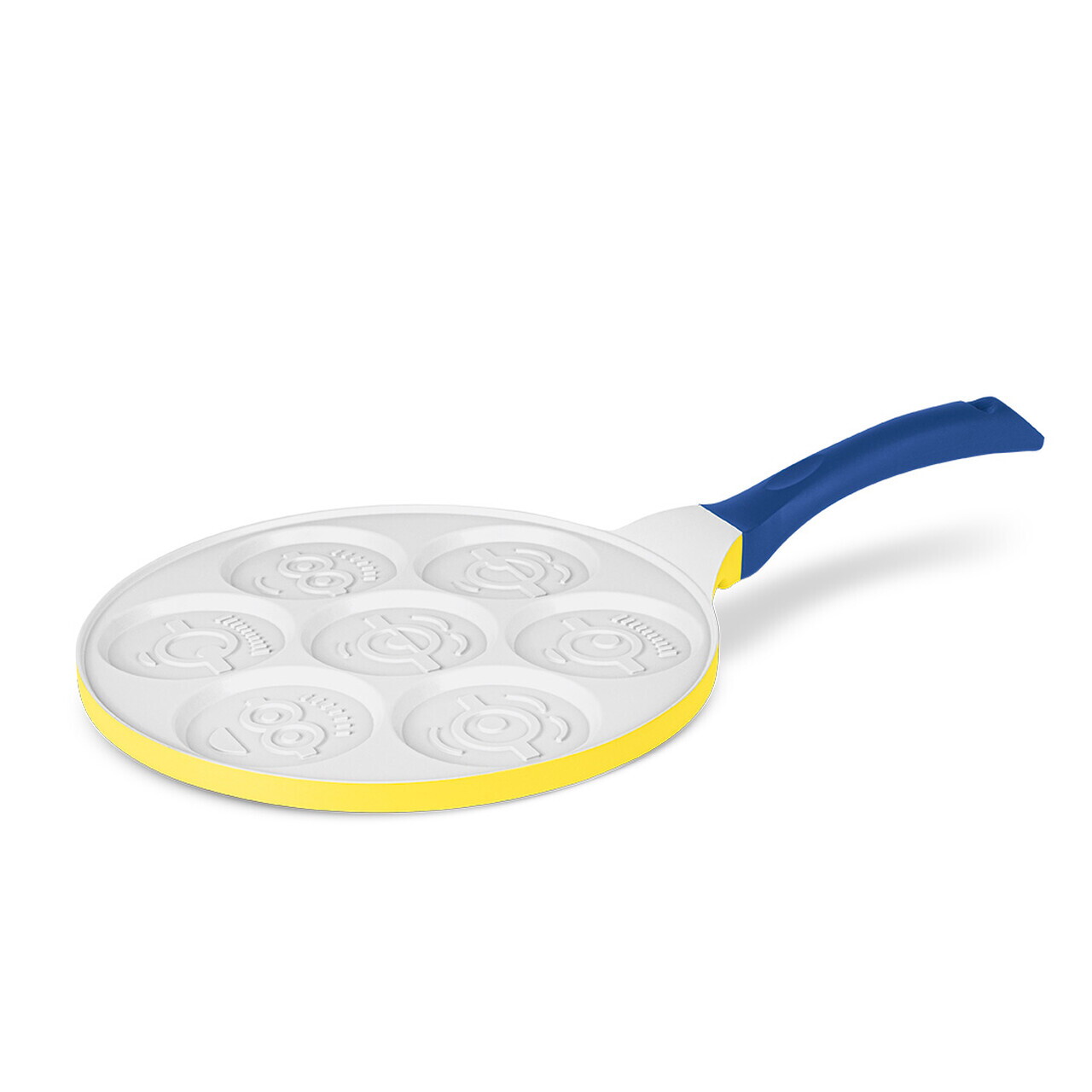 Tigaie pentru clatite, 7 forme Berlinger, Minions Collection, 26 cm, aluminiu turnat, galben/albastru - view 4