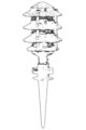 Lampa de exterior, Avonni, 685AVN1158, Plastic ABS, Negru
