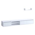 Comoda TV, Emerald, Alcor, Alb