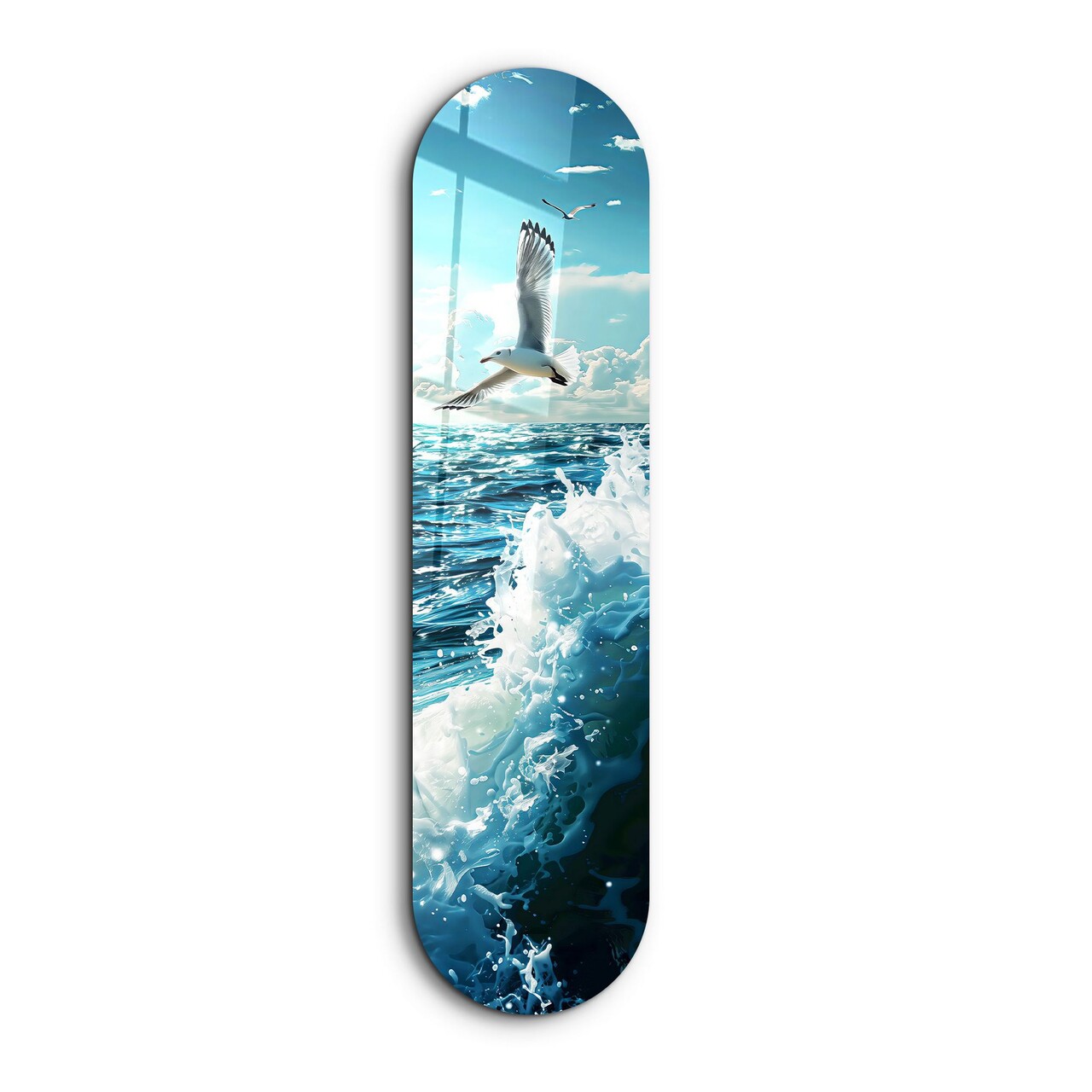 Tablou decorativ, Sea Gull and Ocean, Dimensiune: 20 x 80 cm, Multicolor - view 6