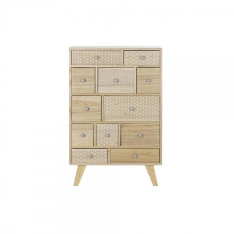 Comoda, dkd home décor, 60 x 26 x 94 cm, lemn de paulownia, bej