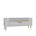 Comoda TV, Olivia, Retrolp1, Alb/Auriu