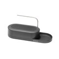 Organizator de chiuveta, Brabantia, SinkStyle Mineral, 35x13x15 cm, plastic, gri inchis