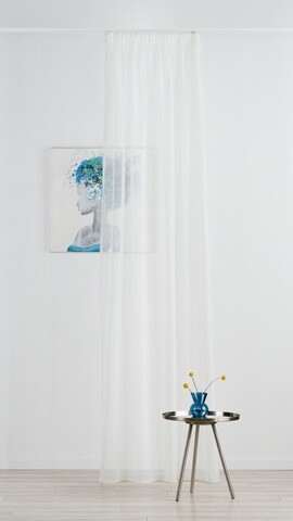 Perdea Imagine, Voal simplu, 140x245 cm, poliester, bej