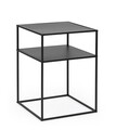 Consola Alrik, Bizzotto, 37.5x37.5x50.5 cm, otel, negru