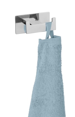 Suport prosoape de baie, wenko, turbo-loc, genova shine, 8.9 x 4.4 x 5.4 cm, inox, gri