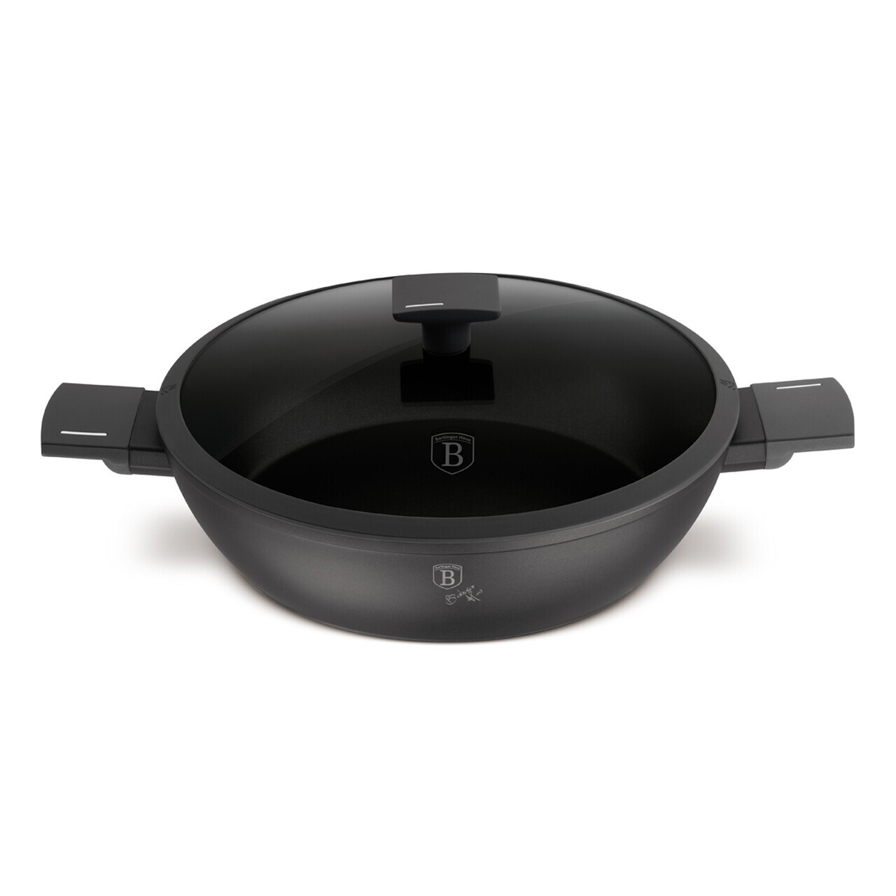 Oala cu capac Berlinger Haus, Anthracite, 30 cm, 4.5 L, aluminiu forjat, antracit mat - imagine 3
