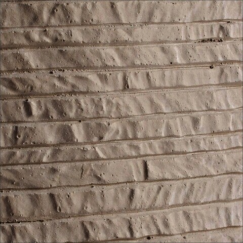 Set 2 ghivece pentru exterior High Square, Bizzotto, 42 x 42 x 88 cm, fibra de sticla si argila, gri nisip