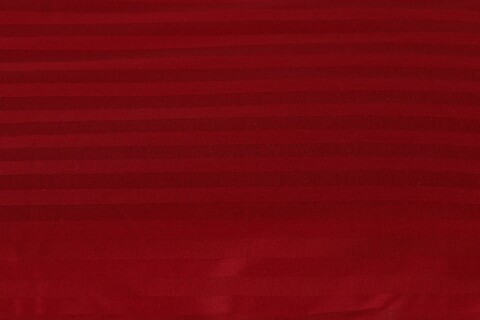 Lenjerie de pat dubla King(FR) Stripe - Claret Red v2, Cotton Box, 3 piese, 240x220 cm, bumbac satinat, rosu