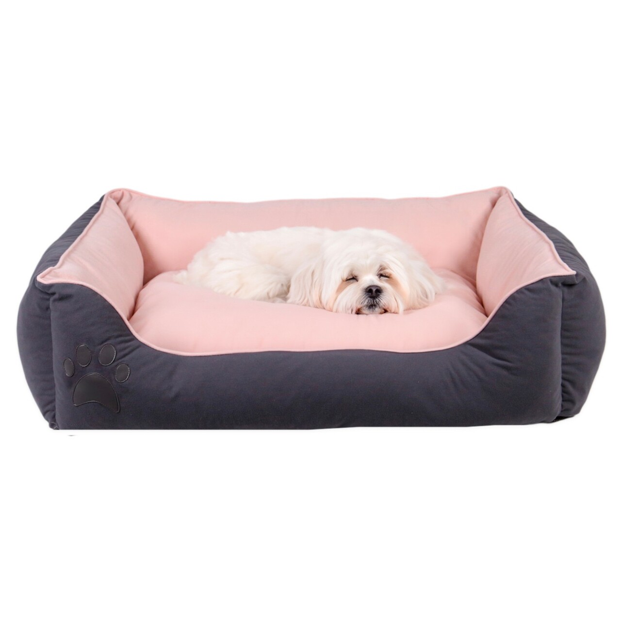 Pat pentru animale de companie, Paws &amp; Whiskers, Lucy Dog &amp; Cat S, Material exterior: 100% poliester, Gri/Roz - view 2