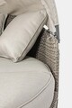 Pat de zi cu parasolar si perne Siesta Daybed, Bizzotto, 168x168x145 cm, aluminiu/fibre sintetice impletite, bej