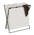 Cos pentru rufe Trio XL, Wenko, 69x37x76 cm, poliester/polietilena, bej/negru