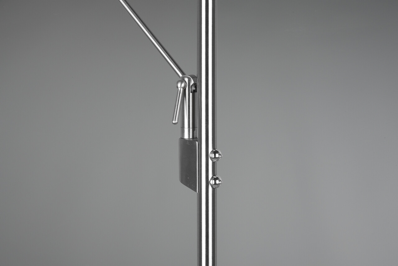 Lampadar Brantford, TRIO, 30x41.6x180 cm, 30W/6.5W, 2x SMD LED, metal, argintiu - 1 | YEO