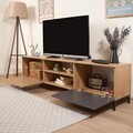 Comoda TV, Tuvalle, Tuval 073, 180x50x38 cm, Stejar / Antracit