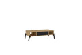 Masuta de cafea, Puqa Design, Faro, 100x28.2x50 cm, PAL, Stejar safir / Antracit