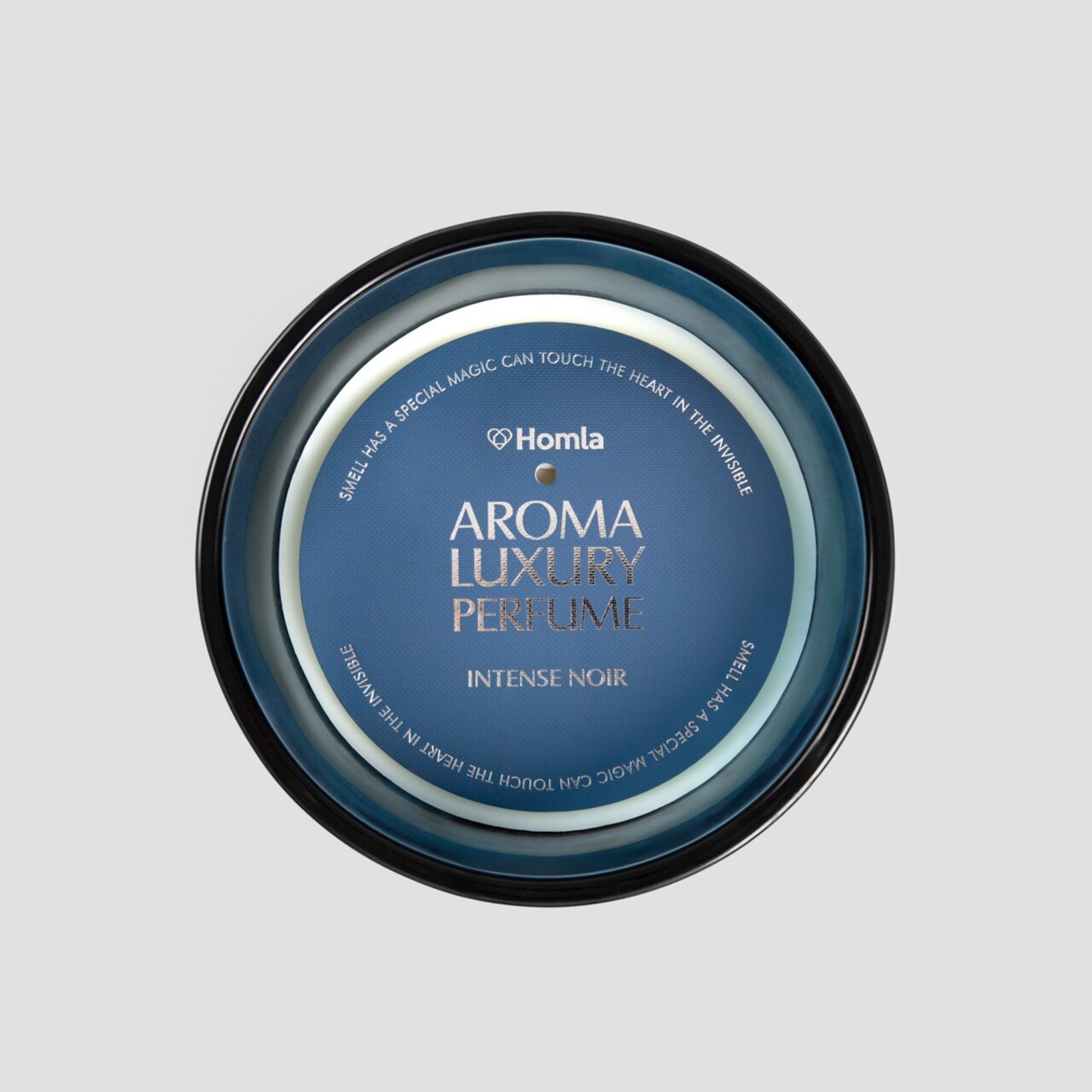 Lumanare parfumata Ember, Homla, 700 gr, ceara, albastru - imagine 5