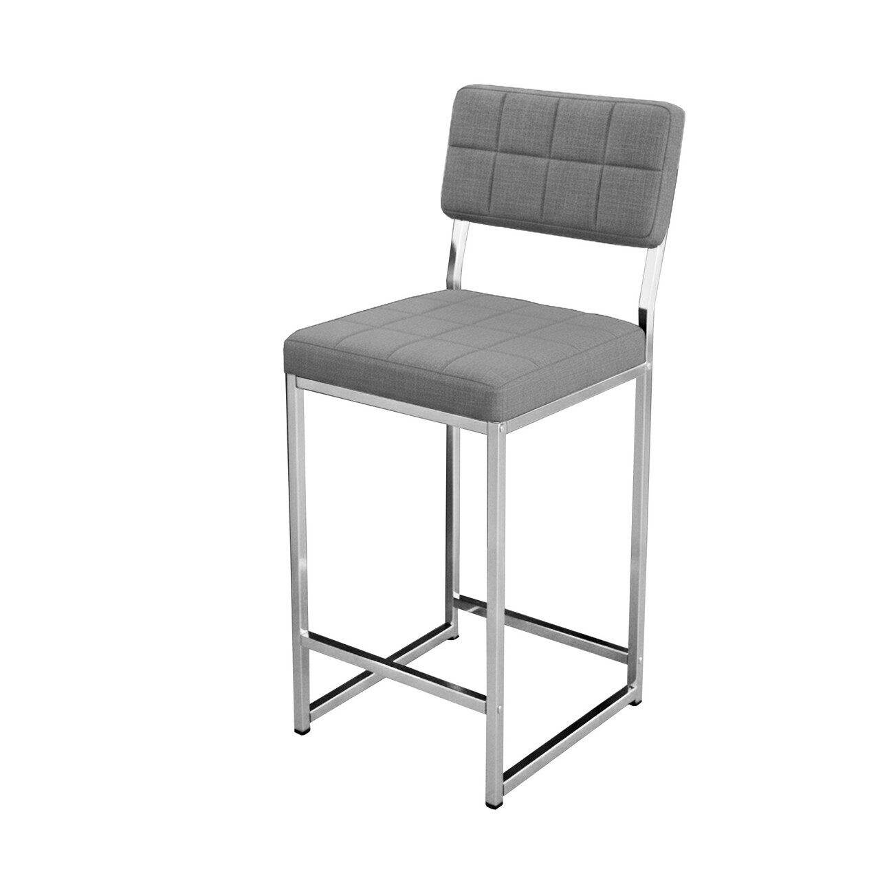 Scaun de bar, Hanah Home, Retro 66, 40x98x40 cm, Gri — imaginea 5