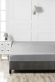Cearceaf cu elastic pentru o persoana (IT) (ES), Grey, Patik, Bumbac