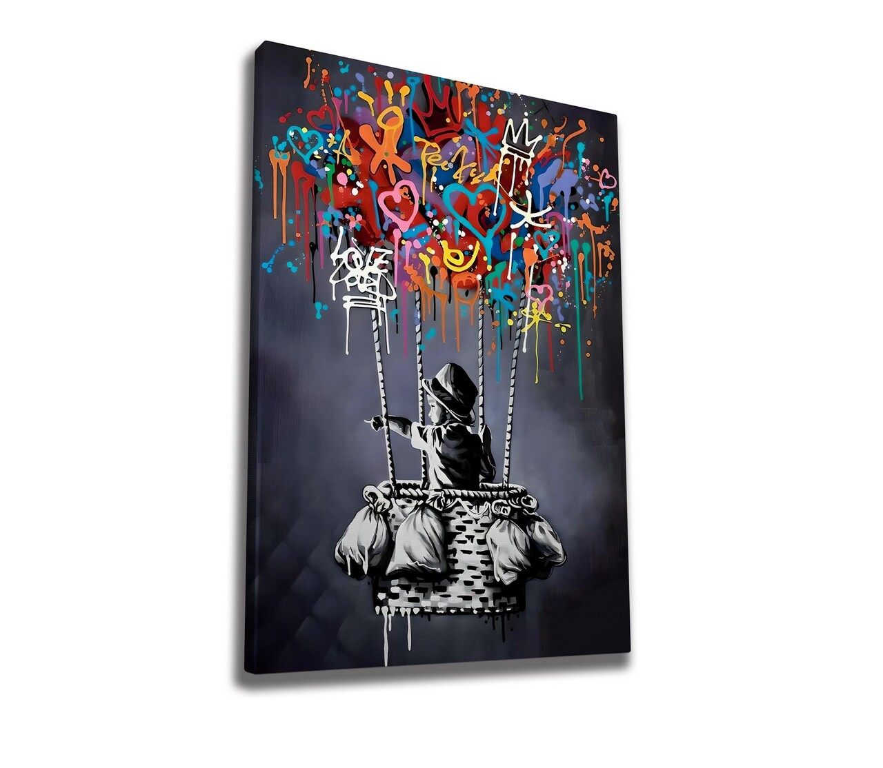 Tablou decorativ, WY363 (70 x 100), Canvas imprimat, Multicolor - view 3