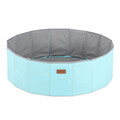 Piscina cu bile, Wellgro, 90 bile, Ø80 x 26 cm, poliester, menta