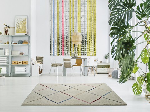 Covor, Merlin White, 190 x 280 cm, 100% polipropilena, multicolor