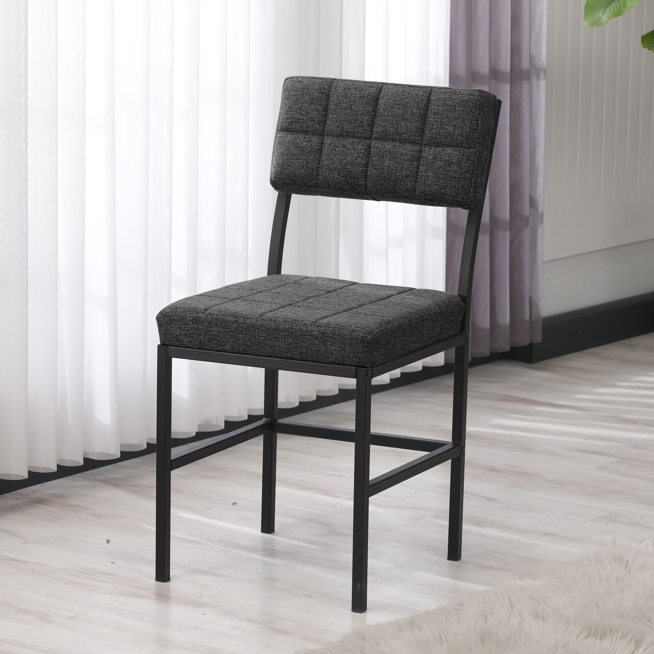 Scaun, Hanah Home, Dubai, 40x82x40 cm, Antracit - view 3