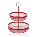 Cos cu 2 niveluri pentru fructe Versa, Ø28.5 x 38 cm, otel