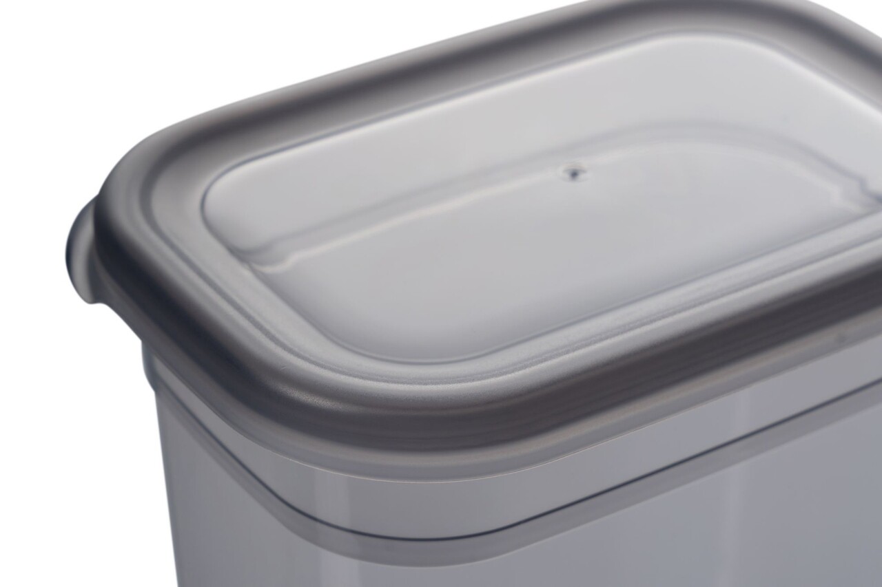 Set recipiente depozitare, Hermia, 964FRM5341, Dimensiune: 14 x 14 x 10 cm / 1150 ml (4 bucăți), Antracit - view 6