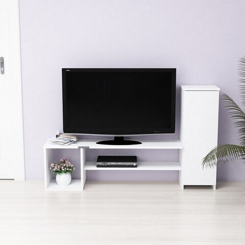 Comoda TV Grace, Maison in Design, 1 corp, 151 x 29.5 x 90 cm, PAL, alb Maison in Design imagine 2022 by aka-home.ro