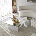 Set masute de cafea, Neostill, Jazz, PAL, Alb