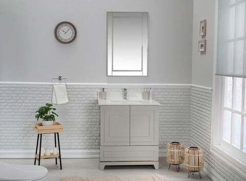 Set mobilier de baie (2 piese), jussara, ohio 30, gri
