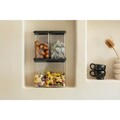 Set 3 recipiente depozitare, Brabantia, Tasty+, 2x1.6 L, 1x3.5 L, plastic, gri inchis