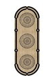 Covor, DC-4080-YOLLUK-27, 120x200 cm, Poliester, Negru