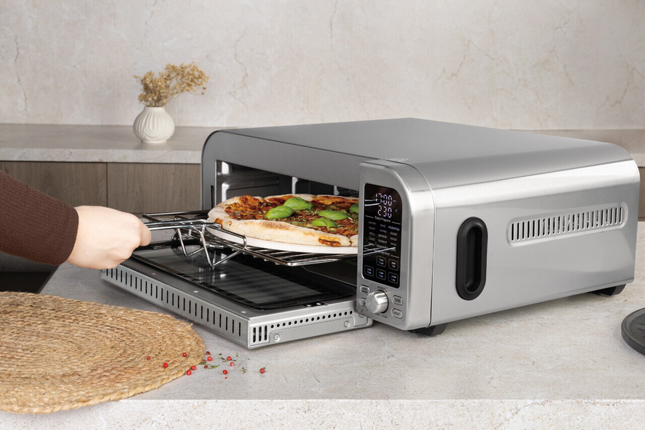 Cuptor electric pizza Berlinger Haus, Matte Black, 2000W, 18 L, argintiu - imagine 7