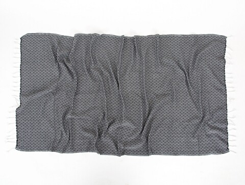 Prosop de plaja ilgin, irya home, 90x170 cm, negru