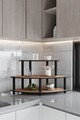 Raft de bucatarie, Poter, Countertop, 70x38x42 cm, MDF , Maro