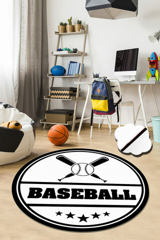 Covor, Baseball , Catifea, Multicolor